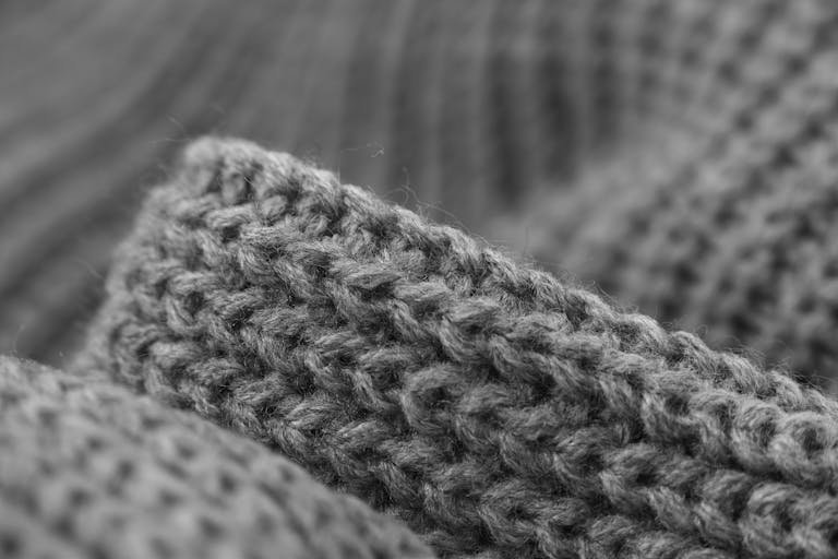 Gray Knitted Cloth